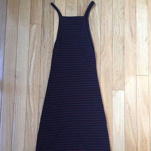 Reformation Striped Ribbed Rhodes Tank Dress XS